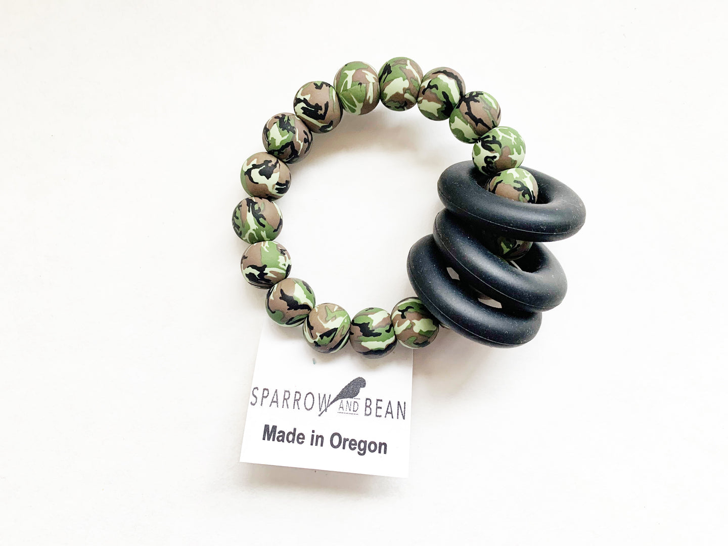 Pattern Teething Ring Bracelet